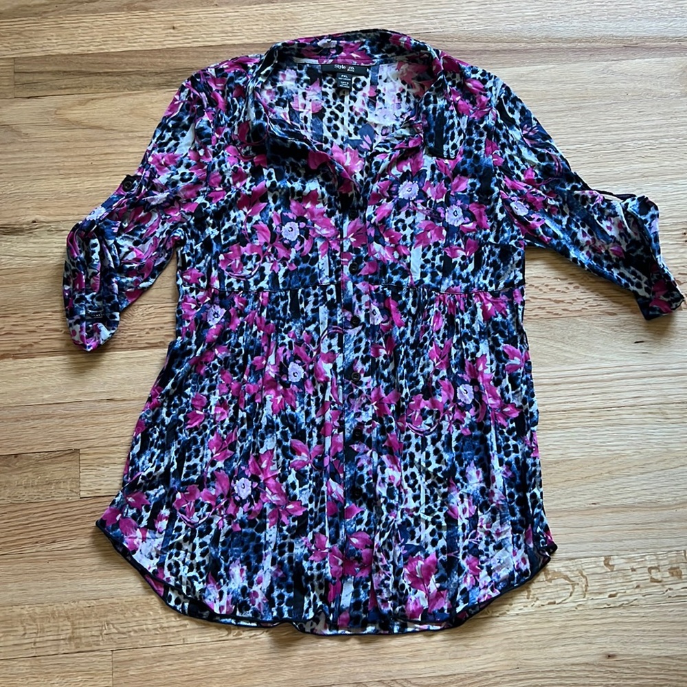 Style & Co petite collard tunic
